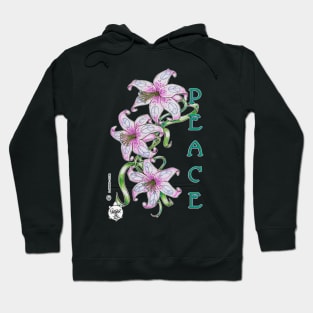 PEACE SIGNS ON LILIES.....  :) !!! Hoodie